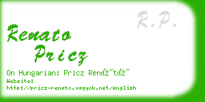 renato pricz business card